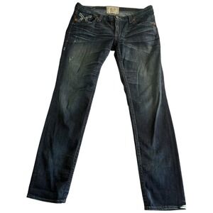 Big Star Nico Jeans Womens 32 Large Blue Denim Stretch Medium Wash Straight Leg